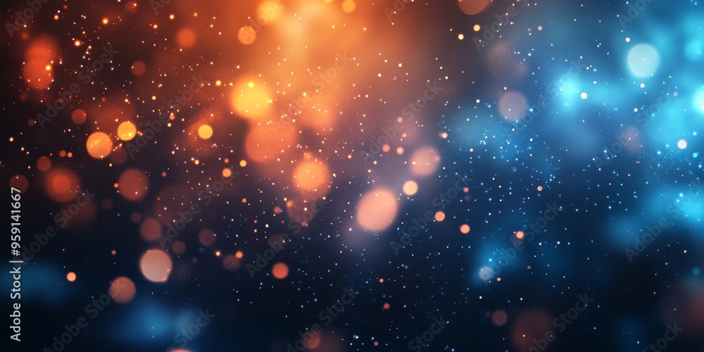 Poster this stunning background features a vibrant gradient transitioning between blue and orange tones, cr