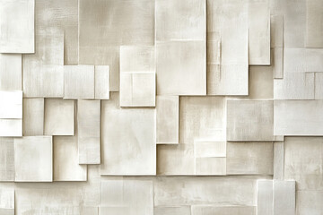 A sophisticated background with light color blocks in varying shades of ivory and beige. The design creates a modern, refined look with smooth textures and clean lines.