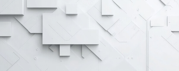 Minimalistic web design backdrop with a flat, white background and subtle geometric patterns in light gray. The clean layout creates a professional, contemporary look ideal for corporate websites or