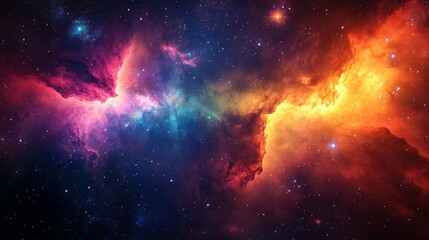 Fototapeta premium Spectacular Nebula in Outer Space