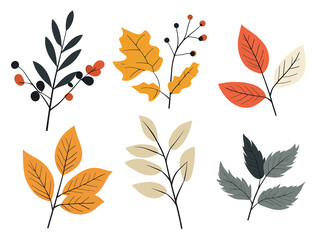 Obraz premium Autumn Decorating Element Illustration