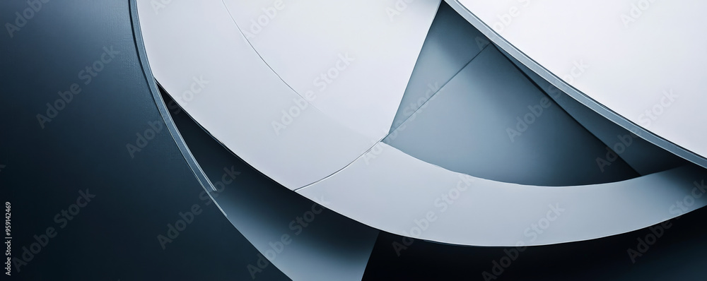 Poster a sleek abstract design with a minimalist approach, featuring clean lines and a monochromatic palett