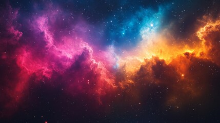 Fototapeta premium Colorful Nebula Space Background