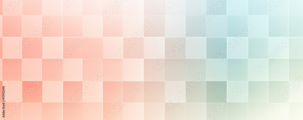 Poster a stylish background with light color blocks arranged in a checkerboard pattern. the design features