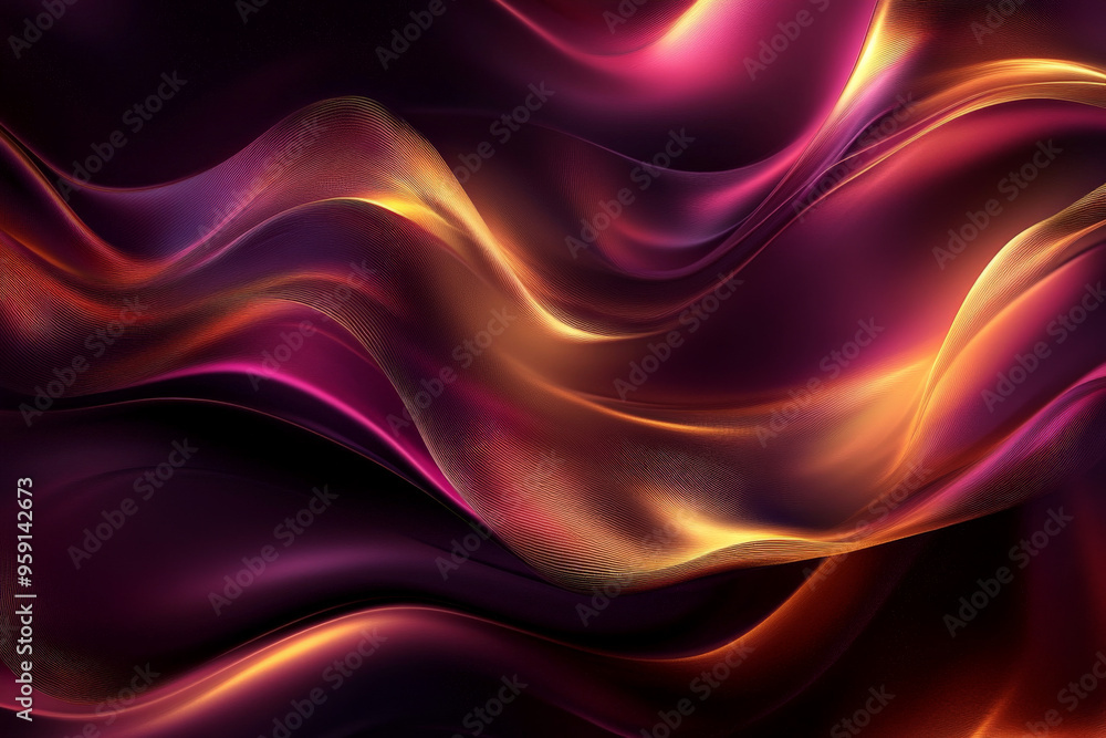 Poster an elegant abstract background with rich colors in deep burgundy and gold. the design features a lux