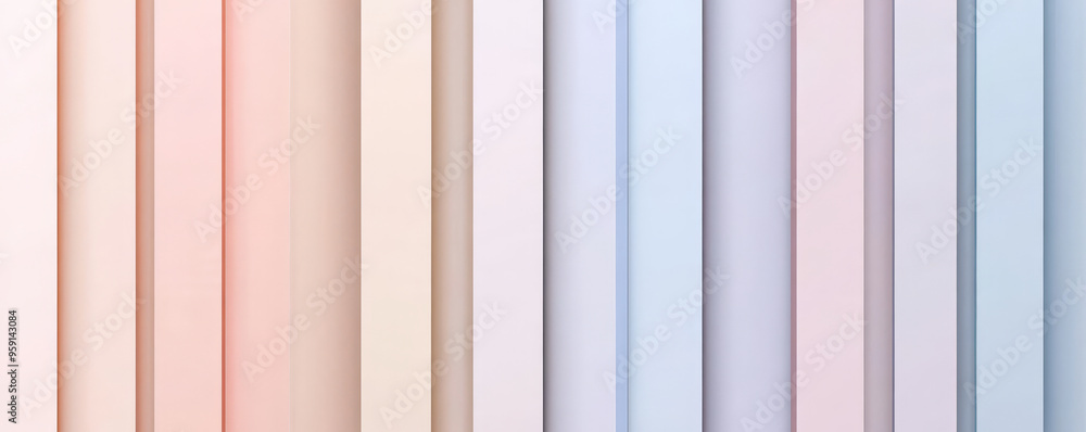 Poster a stylish background with light color blocks arranged in a vertical pattern. the design features a m