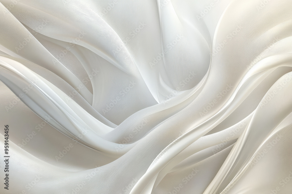 Poster an elegant abstract background with smooth textures in soft gray and pearl white. the design has a s