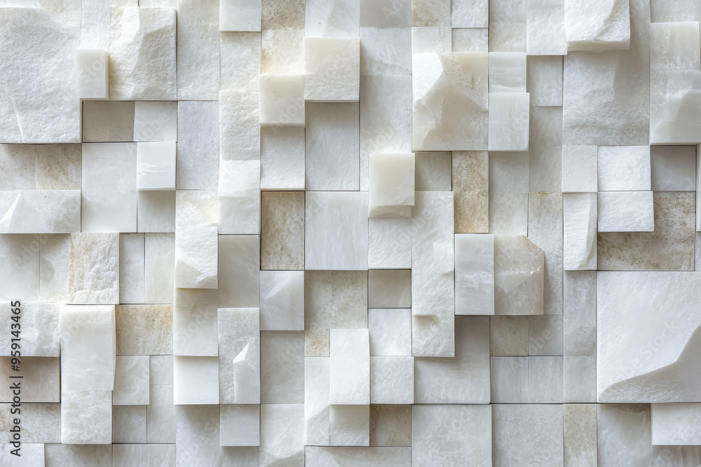 Aufkleber a refined background with light color blocks in various shades of white and ivory. the design featur