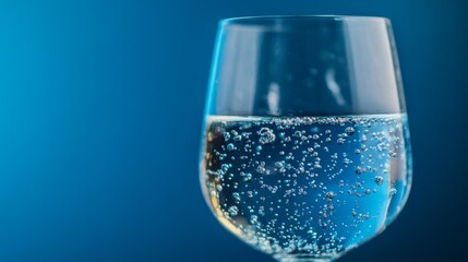 Sparkling Wine Glass Close-Up