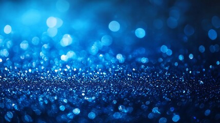 Abstract Blue Bokeh Background