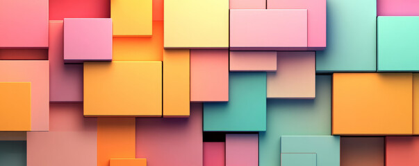 A modern background with light color blocks in bright, cheerful hues. The design features an energetic, contemporary look with smooth gradients and dynamic textures.