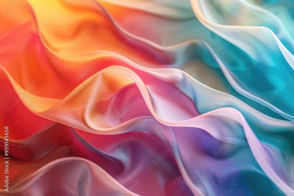 Aufkleber a detailed view of vibrant textile material with intricate patterns and colors