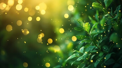 Obraz premium Magical Sunlit Garden Scene