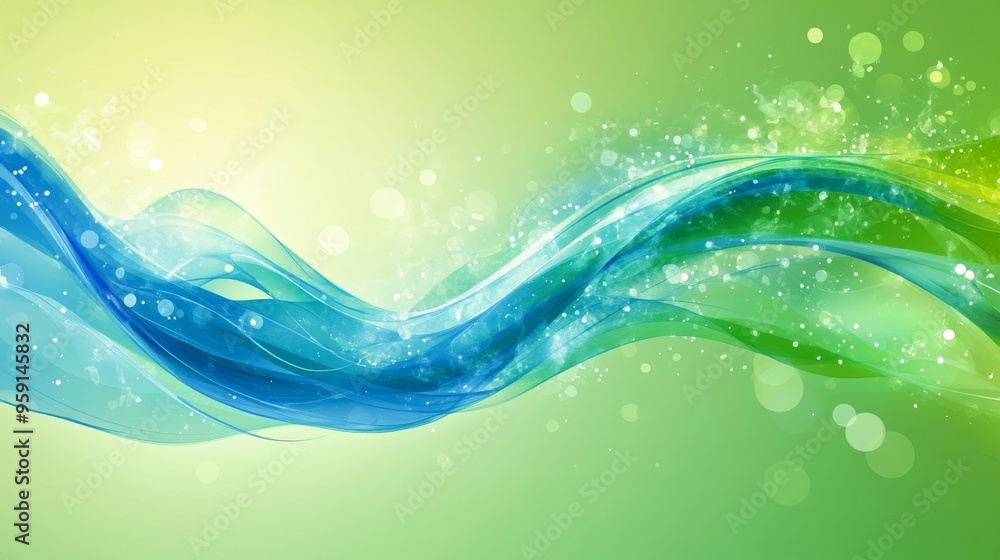 Poster Abstract Wave Background