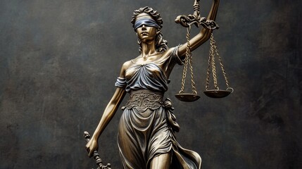 Obraz premium Law Firm Blind Lady Justice