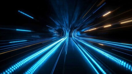 Obraz premium Futuristic Light Tunnel