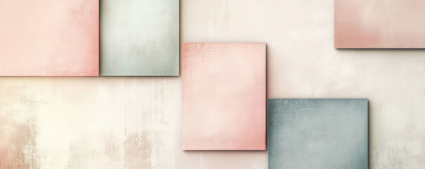 Fototapeta premium A contemporary background with light color blocks in soft, muted shades. The design creates a modern, elegant effect with clean lines and smooth gradients.