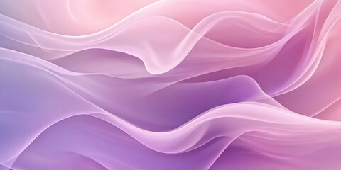 Obraz premium A graceful abstract background with flowing shapes in pastel hues of pink and lavender. The design features smooth, fluid lines and a serene, elegant atmosphere.