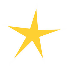 Obraz premium Hand drawn Doodle Star Sticker