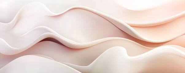 Obraz premium A stylish abstract background with smooth gradients in shades of ivory and blush pink. The design has a sophisticated, elegant feel with gentle, fluid lines.