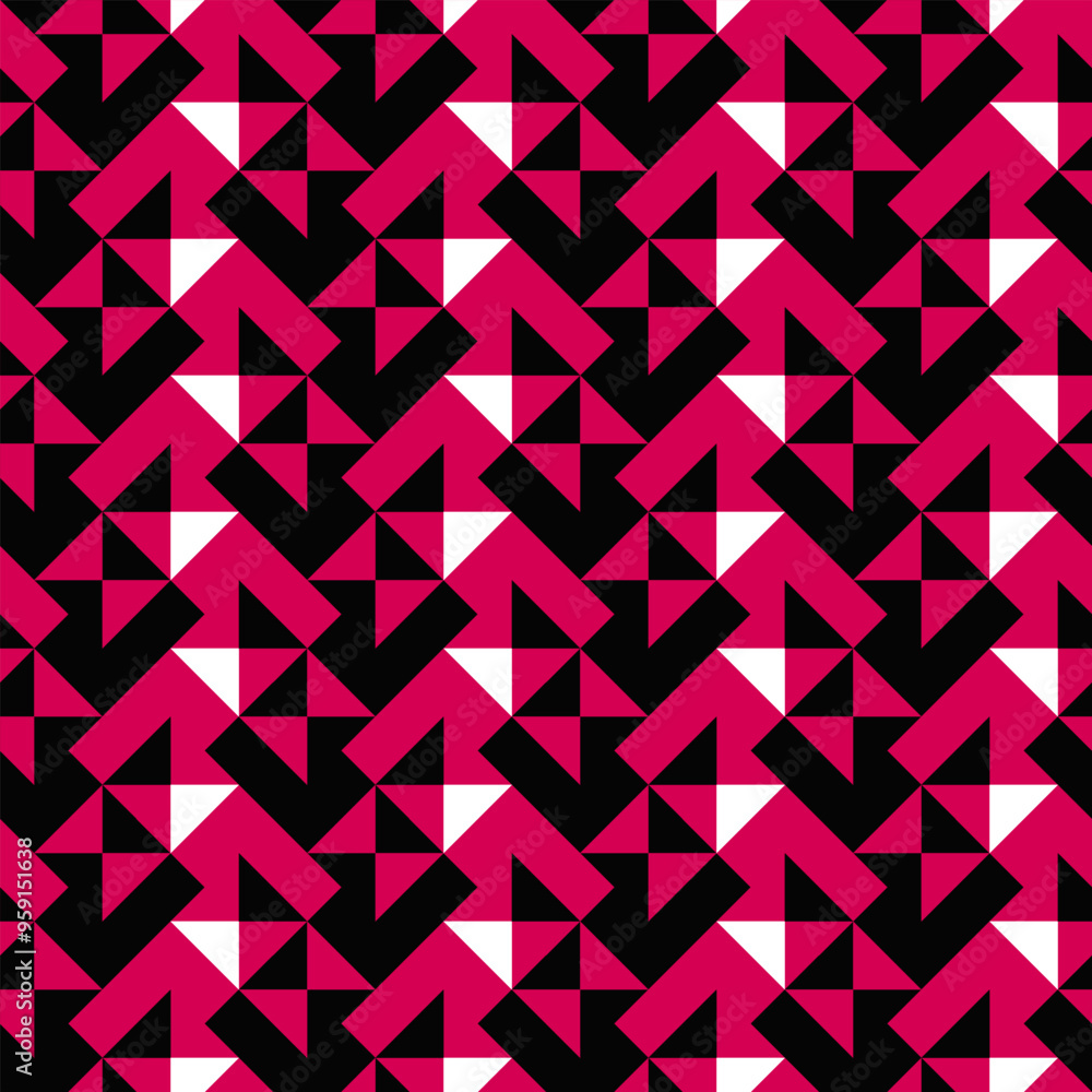 Poster random seamless three color pattern background design - repeating vector graphic