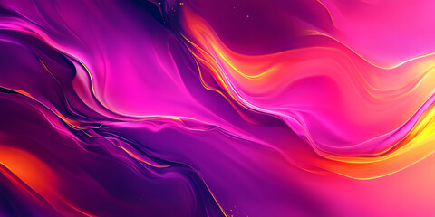 A dynamic magenta tones background with vivid, contrasting hues and energetic abstract shapes. The design creates a lively, contemporary appearance with fluid gradients and bold colors.