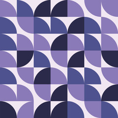 Abstract bauhaus geometric shapes pattern. Trendy bauhaus pattern backgrounds. Mosaic ornament tile.