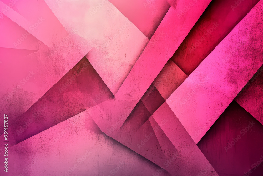 Poster a vivid magenta tones background with abstract geometric shapes and smooth color transitions. the de