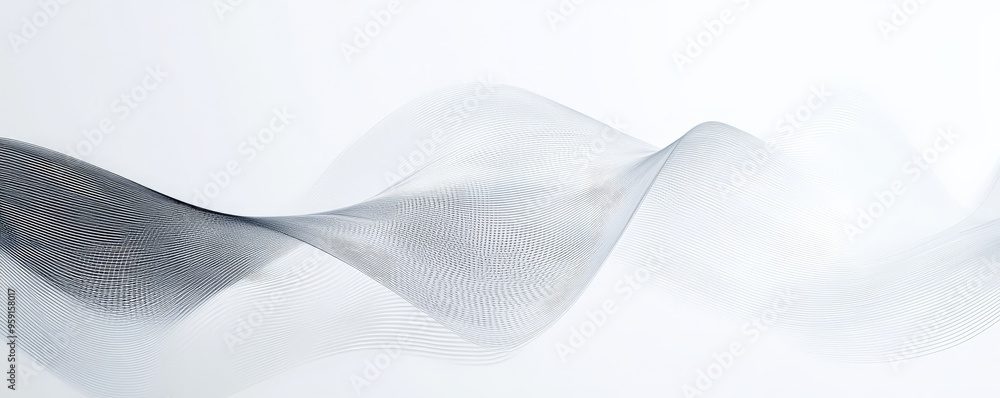 Aufkleber minimalist web design backdrop with a smooth, white background and thin, black geometric lines formi