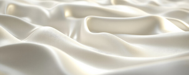 Obraz premium A white surface with a soft, velvety texture. The texture appears plush and luxurious, with light gently highlighting the rich, smooth feel of the material.