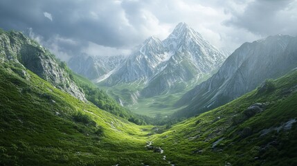 Fototapeta premium Stunning mountain landscapes and their ecosystems