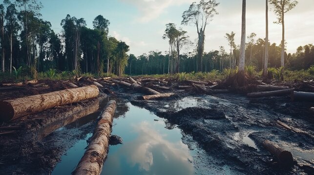 The environmental impact of illegal logging activities