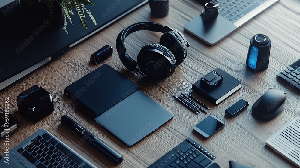 Poster tech gadgets that enhance productivity and efficiency