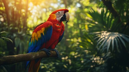 The diverse wildlife of tropical rainforests