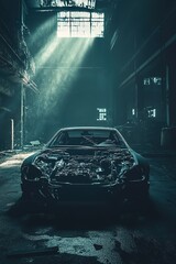 Obraz premium futuristic means of transportation powered by hydrogen