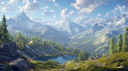 Stunning mountain landscapes and their ecosystems