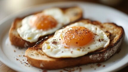 Toast and Eggs For Breakfast