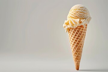 Delicious and colorful gelato assortment presented on a pristine white background