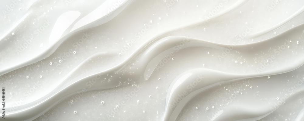 Poster a polished 3d light white background with delicate patterns and soft light effects. the design has a