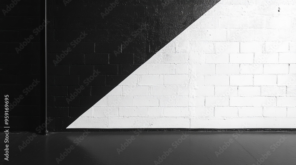 Canvas Prints white and black wall paint