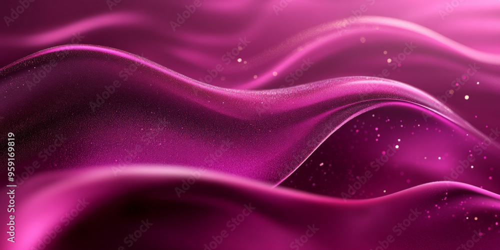Poster an elegant magenta tones background with subtle gradients and a delicate shimmer. the design has a l