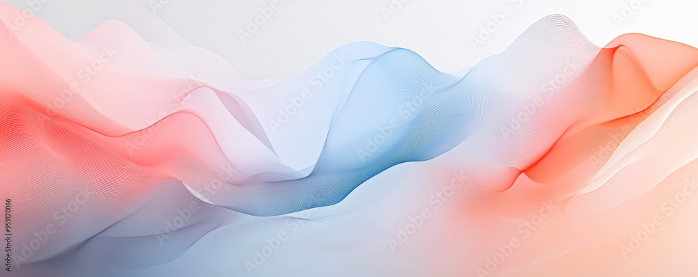 Poster a sleek modern abstract design featuring minimalistic lines and soft gradients in pastel shades. the
