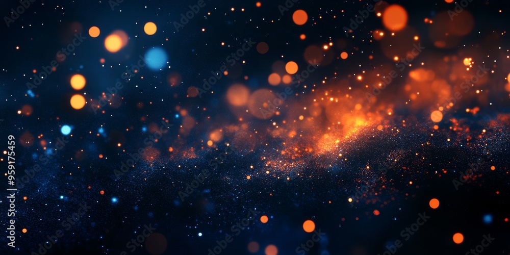 Aufkleber a vibrant abstract background merges captivating blue and orange hues, showcasing textured effects a