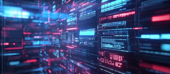 Obraz premium Web Application Database Framework in a Technology Setting