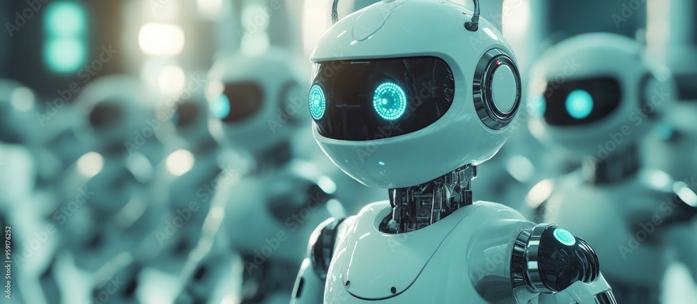Poster automated response system featuring intelligent robots that offers information and assistance to cus