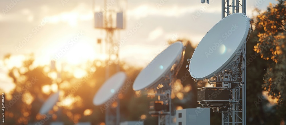 Poster wireless communication antenna transmitter base transceiver station for enhancing communication syst
