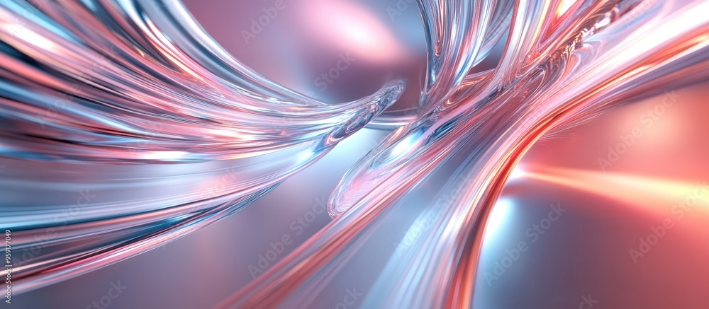 Poster abstract design featuring dynamic speed lines