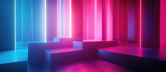 3D rendered background showcasing advanced lighting technology