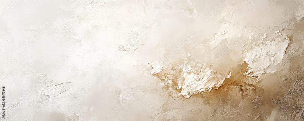 Poster a chic abstract background with gentle textures in soft cream and champagne. the design creates an u