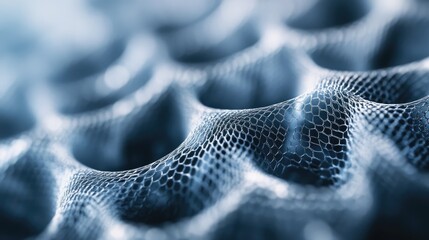 Close up macro shot of a microfiber filter designed for air purification and humidification